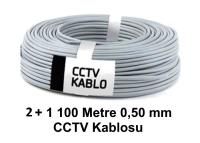 SERKAB 100MT METRE 2+1 (2*0,50)  KABLO CCTV 21050100